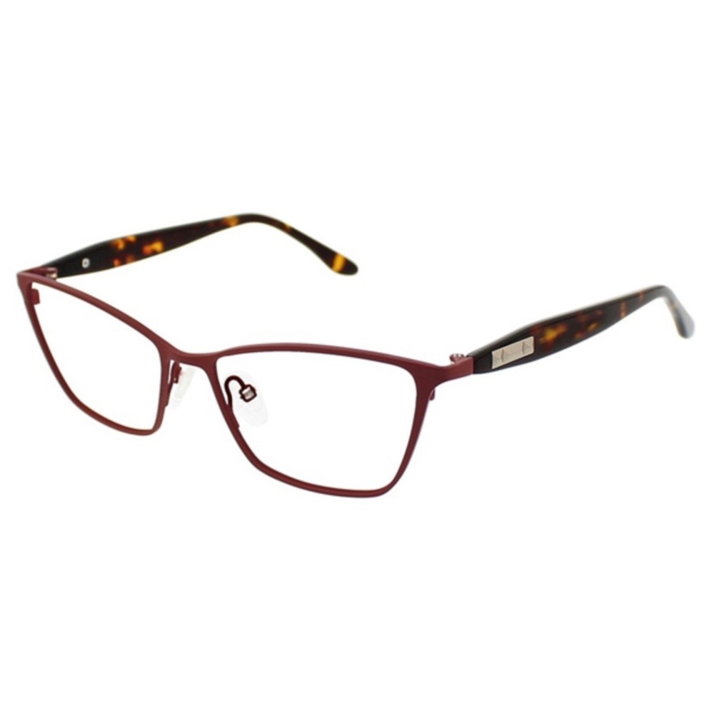 BCBG ROSETTE RED CRIMSON EYEGLASSES